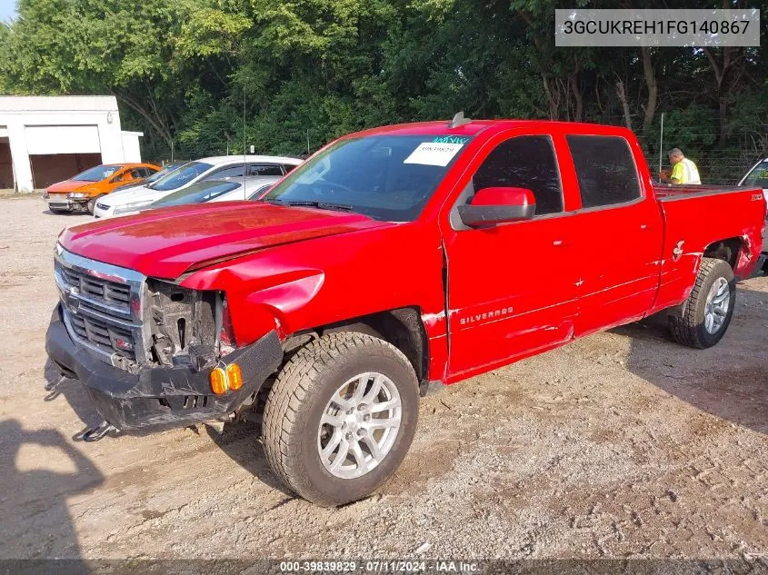 2015 Chevrolet Silverado 1500 2Lt VIN: 3GCUKREH1FG140867 Lot: 39839829