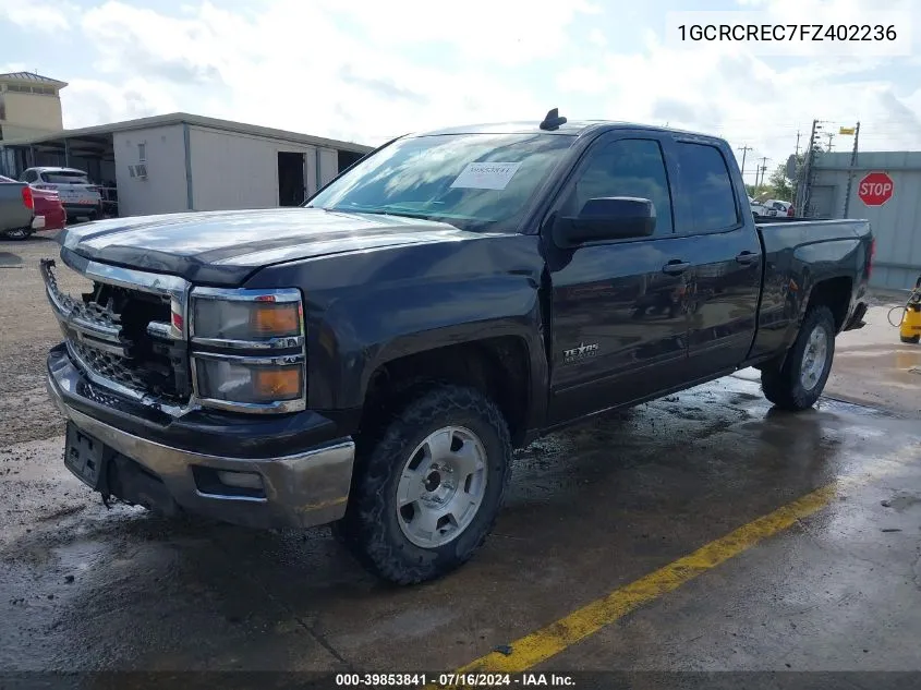 2015 Chevrolet Silverado 1500 1Lt VIN: 1GCRCREC7FZ402236 Lot: 39853841