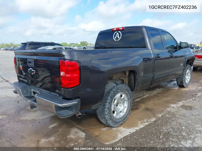 1GCRCREC7FZ402236 2015 Chevrolet Silverado 1500 1Lt