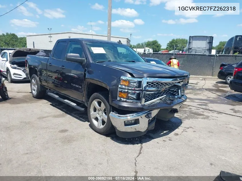 2015 Chevrolet Silverado 1500 1Lt VIN: 1GCVKREC7FZ262318 Lot: 39892155