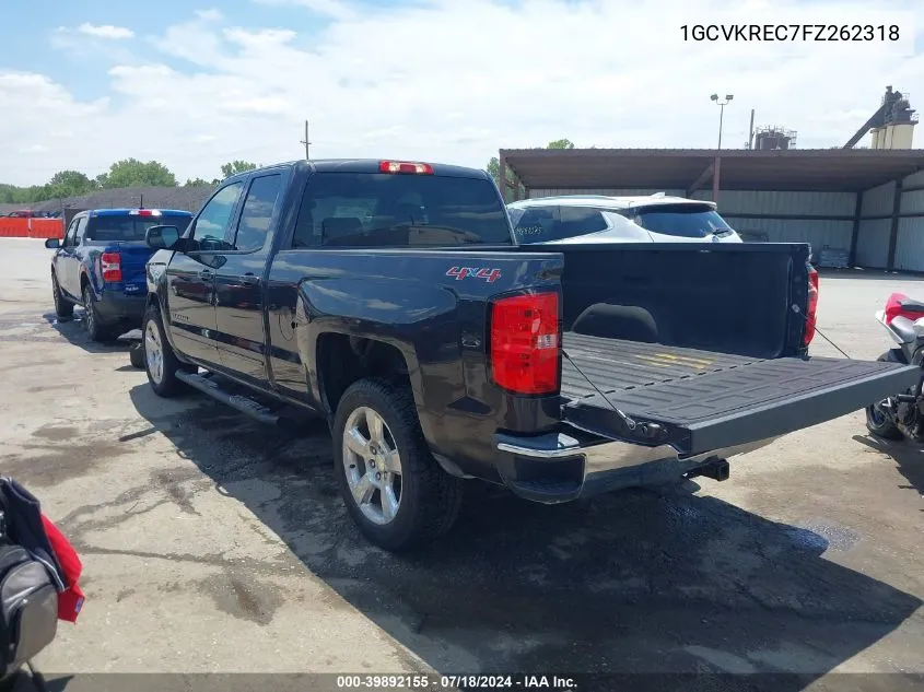 2015 Chevrolet Silverado 1500 1Lt VIN: 1GCVKREC7FZ262318 Lot: 39892155