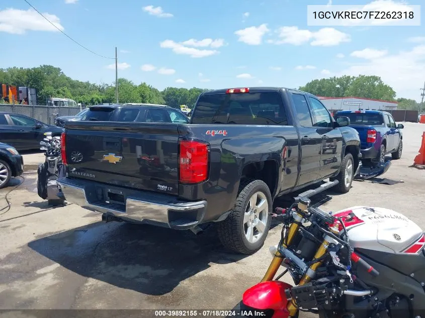 2015 Chevrolet Silverado 1500 1Lt VIN: 1GCVKREC7FZ262318 Lot: 39892155