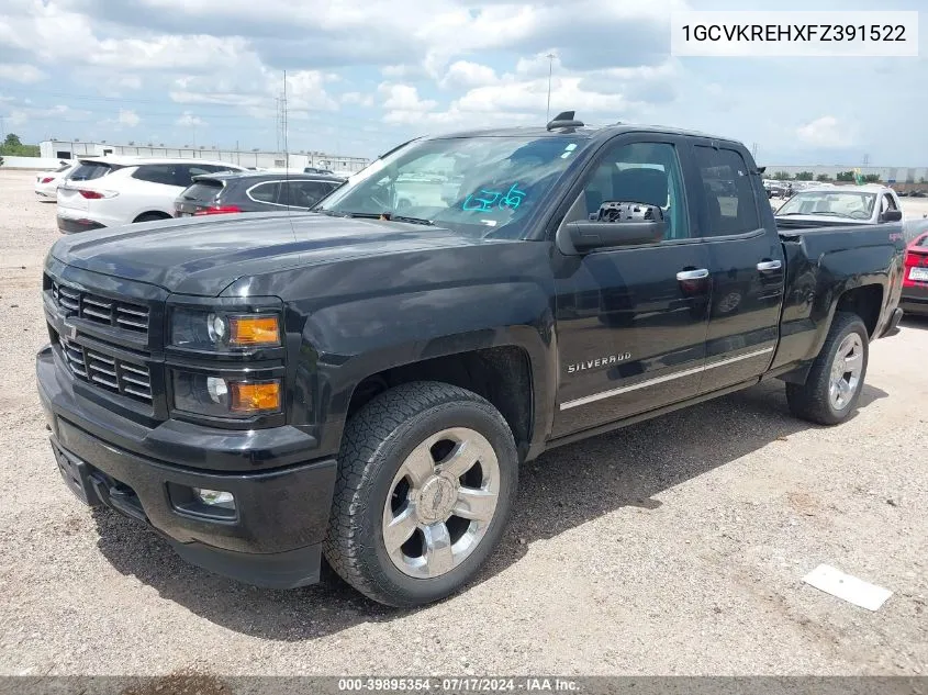 2015 Chevrolet Silverado 1500 1Lt VIN: 1GCVKREHXFZ391522 Lot: 39895354