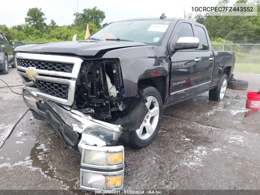 2015 Chevrolet Silverado 1500 Ls VIN: 1GCRCPEC7FZ443552 Lot: 39903231