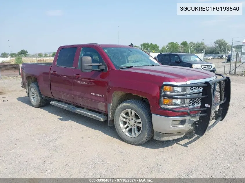 2015 Chevrolet Silverado 1500 1Lt VIN: 3GCUKREC1FG193640 Lot: 39904679