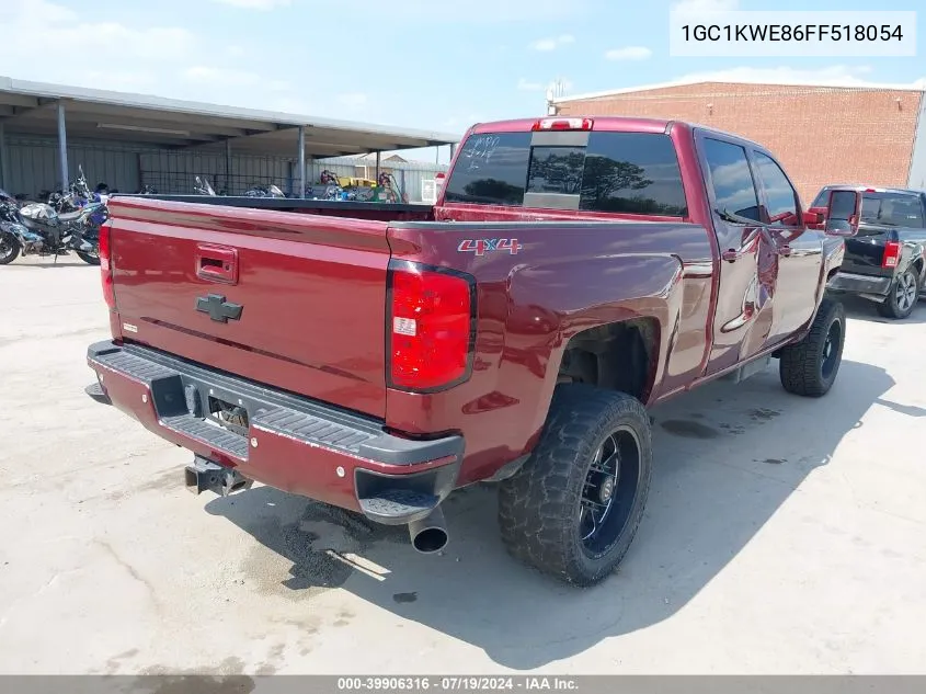 2015 Chevrolet Silverado 2500Hd Ltz VIN: 1GC1KWE86FF518054 Lot: 39906316