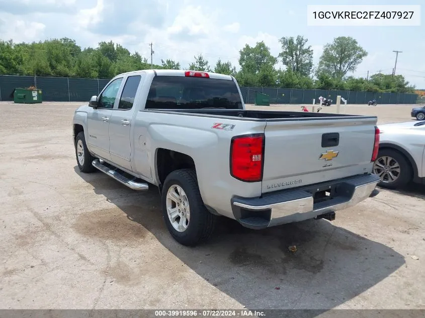 2015 Chevrolet Silverado 1500 2Lt VIN: 1GCVKREC2FZ407927 Lot: 39919596