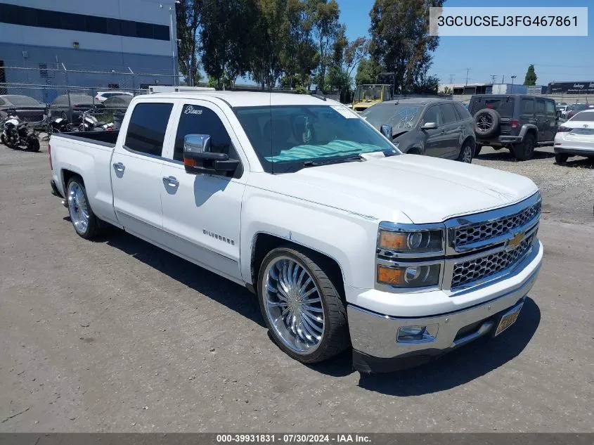 3GCUCSEJ3FG467861 2015 Chevrolet Silverado C1500 Ltz