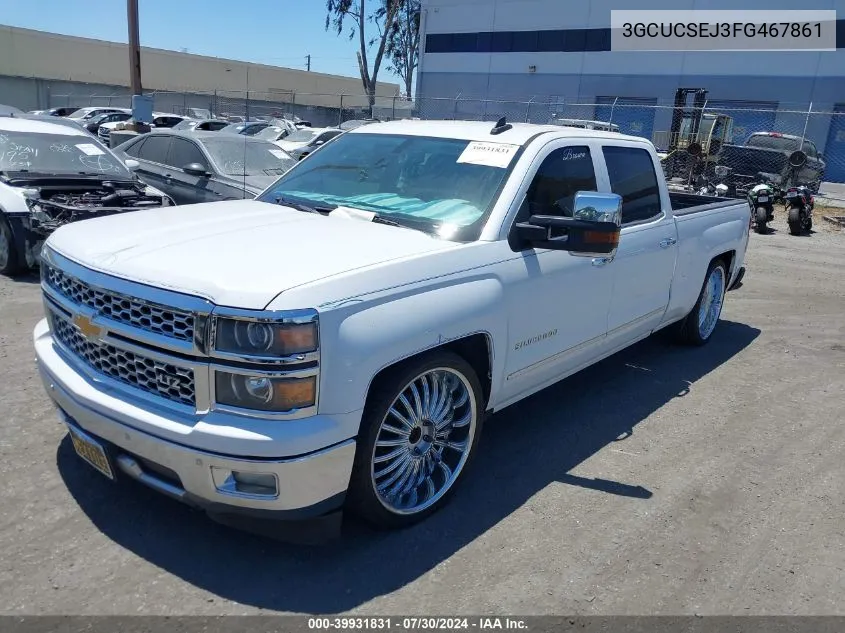 2015 Chevrolet Silverado C1500 Ltz VIN: 3GCUCSEJ3FG467861 Lot: 39931831