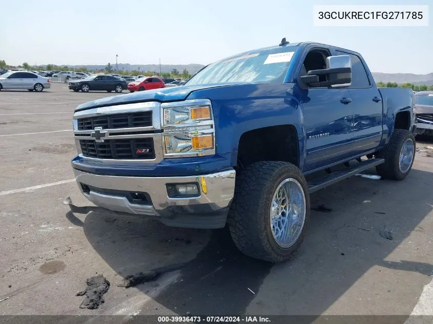 2015 Chevrolet Silverado 1500 2Lt VIN: 3GCUKREC1FG271785 Lot: 39936473