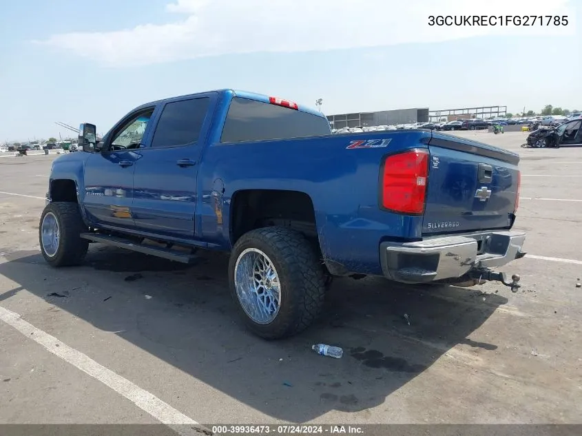 2015 Chevrolet Silverado 1500 2Lt VIN: 3GCUKREC1FG271785 Lot: 39936473