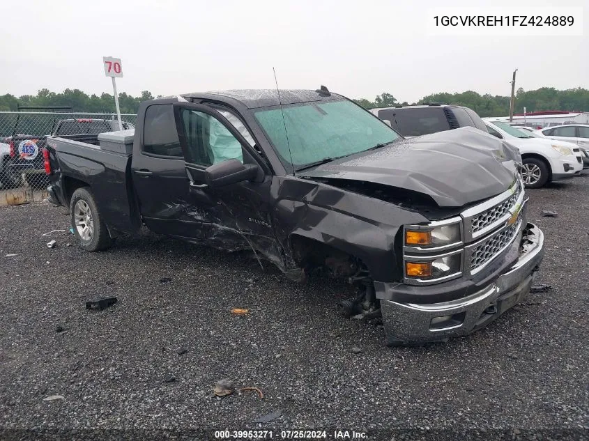 2015 Chevrolet Silverado 1500 1Lt VIN: 1GCVKREH1FZ424889 Lot: 39953271