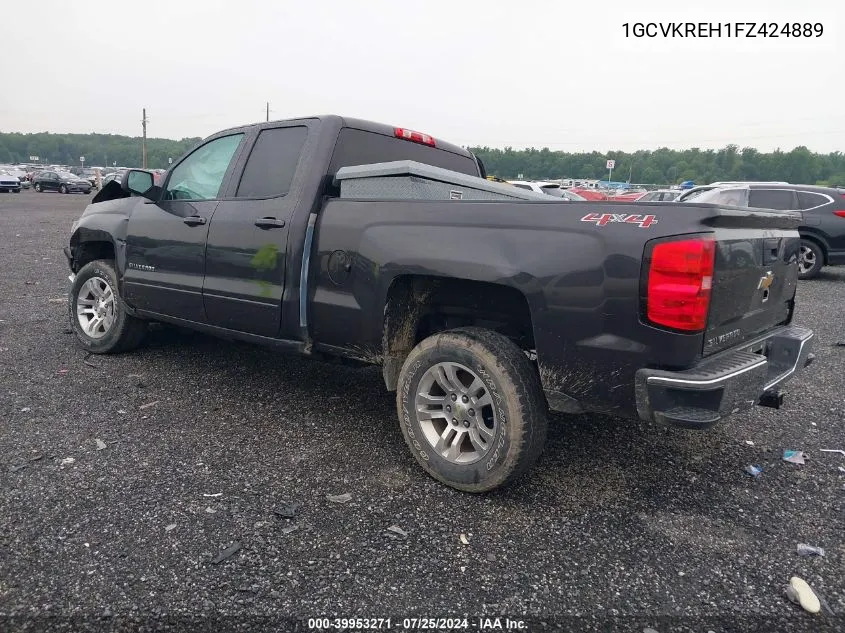 2015 Chevrolet Silverado 1500 1Lt VIN: 1GCVKREH1FZ424889 Lot: 39953271