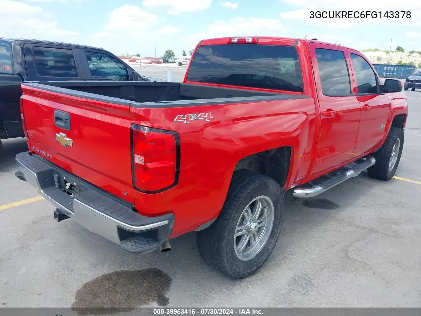 3GCUKREC6FG143378 2015 Chevrolet Silverado 1500 1Lt