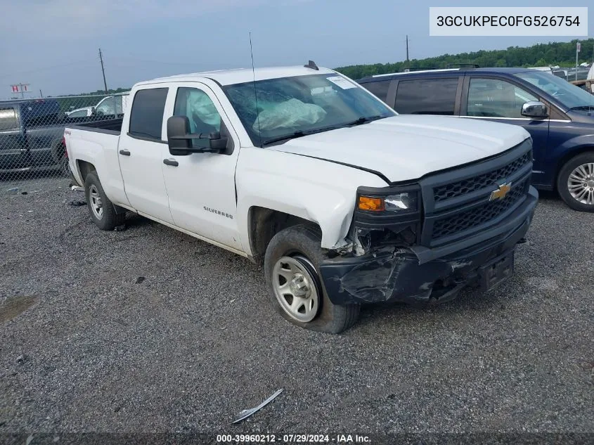 2015 Chevrolet Silverado 1500 Wt VIN: 3GCUKPEC0FG526754 Lot: 39960212