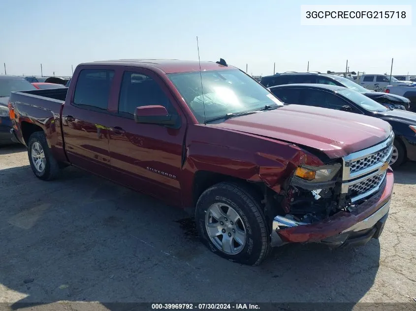 2015 Chevrolet Silverado 1500 1Lt VIN: 3GCPCREC0FG215718 Lot: 39969792