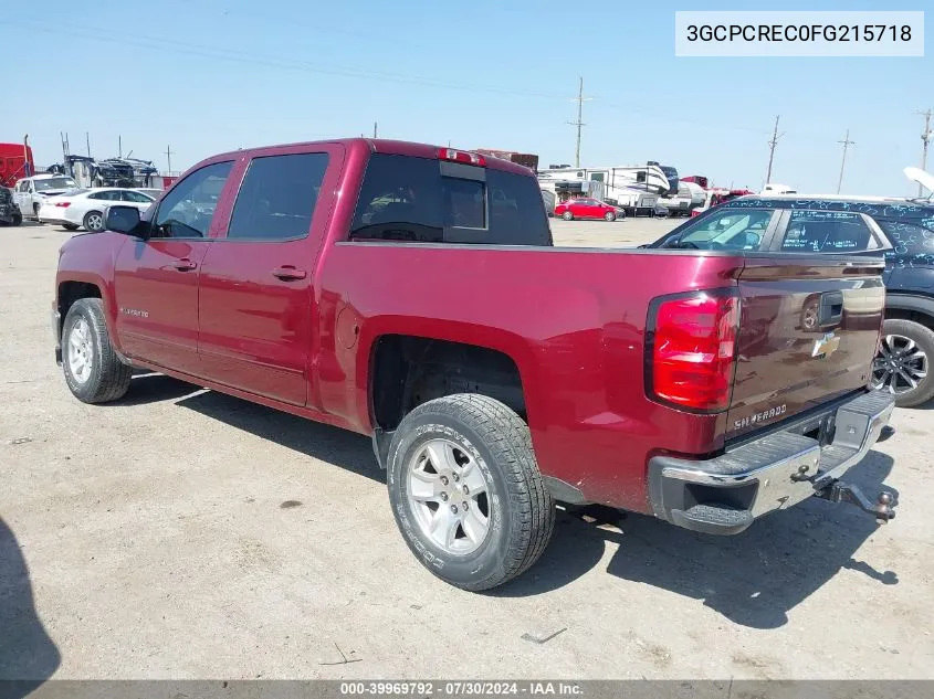 2015 Chevrolet Silverado 1500 1Lt VIN: 3GCPCREC0FG215718 Lot: 39969792