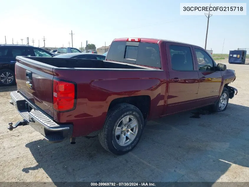 3GCPCREC0FG215718 2015 Chevrolet Silverado 1500 1Lt