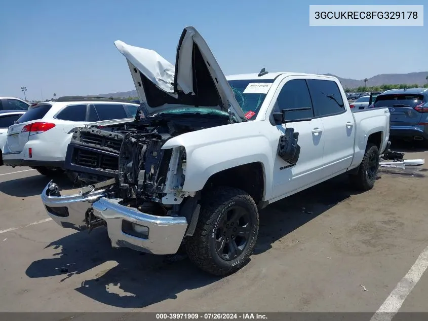 3GCUKREC8FG329178 2015 Chevrolet Silverado 1500 2Lt