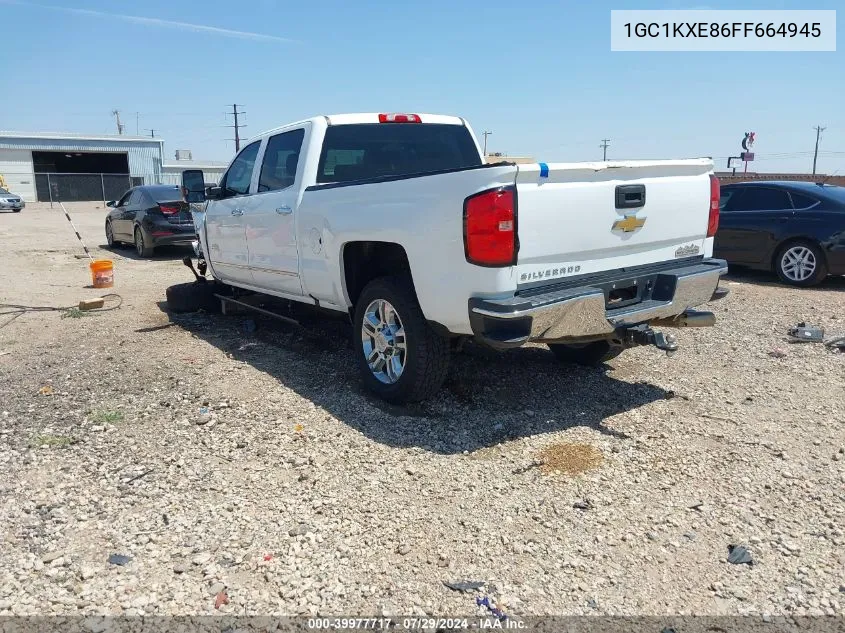 2015 Chevrolet Silverado K2500 High Country VIN: 1GC1KXE86FF664945 Lot: 39977717