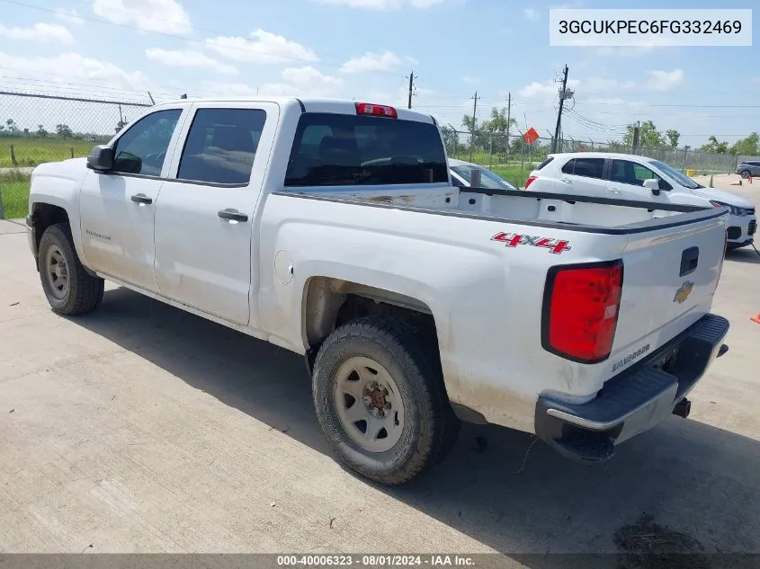 2015 Chevrolet Silverado 1500 Ls VIN: 3GCUKPEC6FG332469 Lot: 40006323