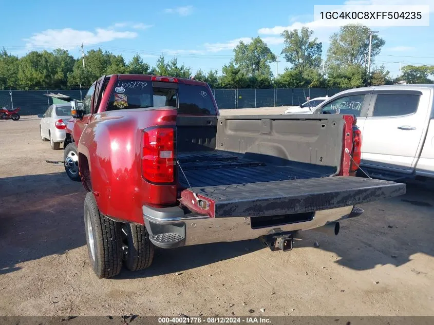 2015 Chevrolet Silverado 3500Hd Ltz VIN: 1GC4K0C8XFF504235 Lot: 40021778