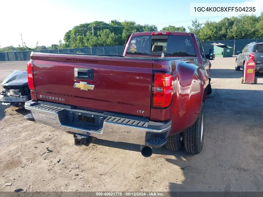 2015 Chevrolet Silverado 3500Hd Ltz VIN: 1GC4K0C8XFF504235 Lot: 40021778