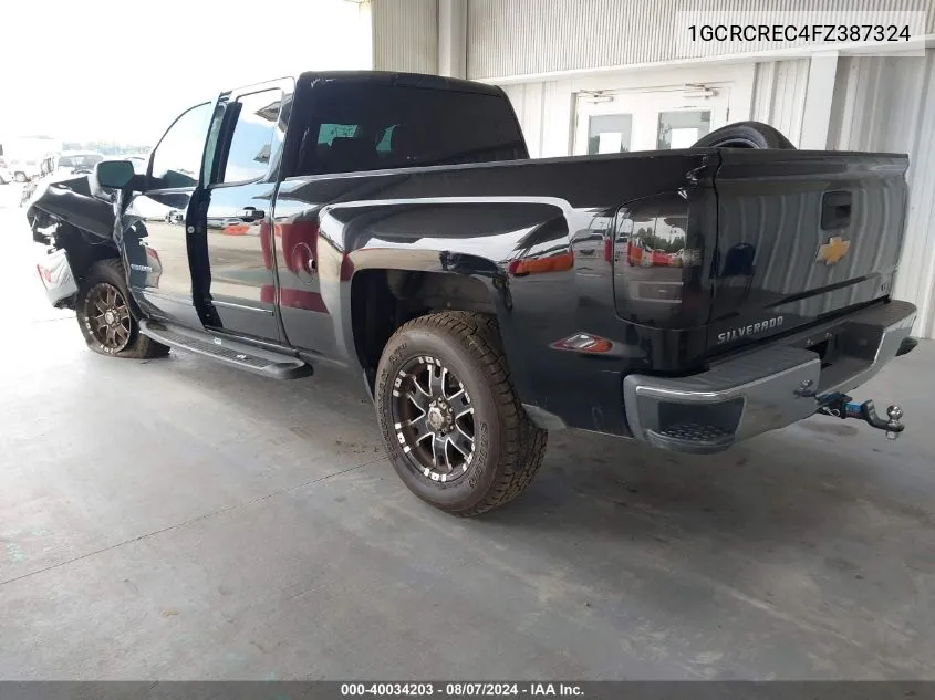 1GCRCREC4FZ387324 2015 Chevrolet Silverado 1500 1Lt