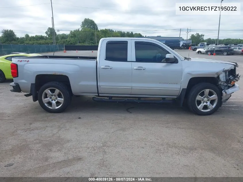 1GCVKREC1FZ195022 2015 Chevrolet Silverado 1500 1Lt