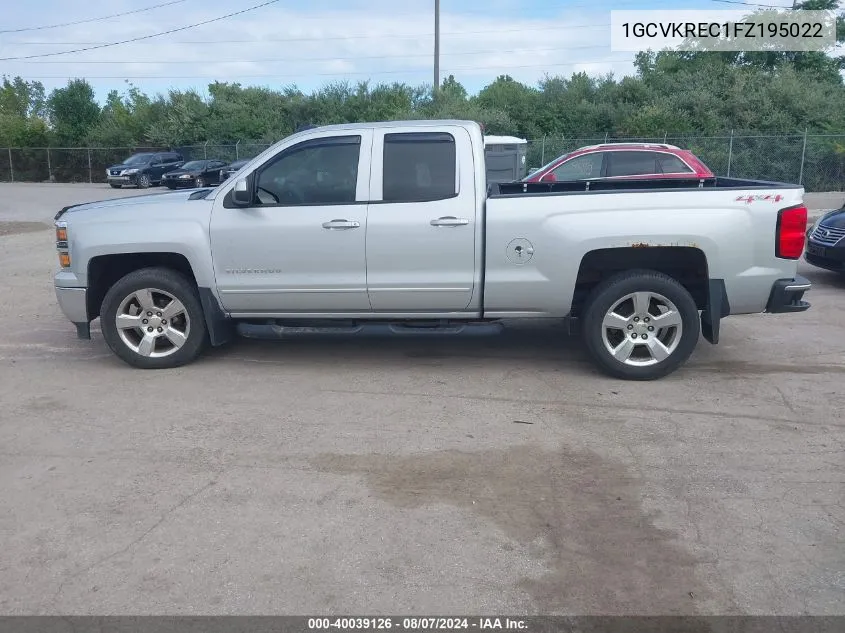 1GCVKREC1FZ195022 2015 Chevrolet Silverado 1500 1Lt