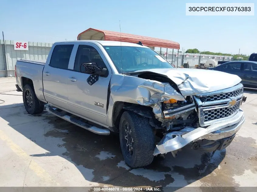 2015 Chevrolet Silverado 1500 1Lt VIN: 3GCPCRECXFG376383 Lot: 40046078