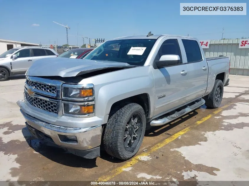 2015 Chevrolet Silverado 1500 1Lt VIN: 3GCPCRECXFG376383 Lot: 40046078