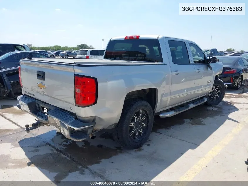 2015 Chevrolet Silverado 1500 1Lt VIN: 3GCPCRECXFG376383 Lot: 40046078