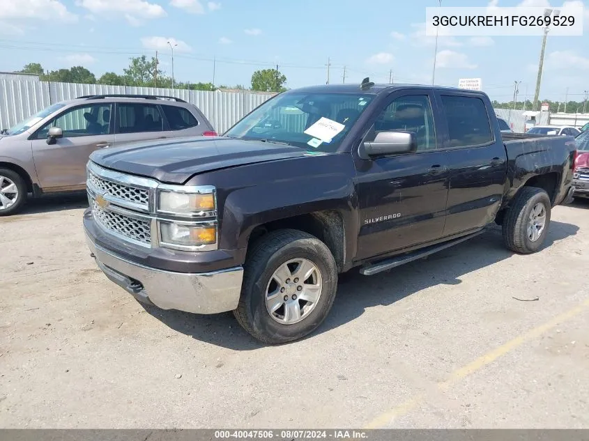 2015 Chevrolet Silverado 1500 1Lt VIN: 3GCUKREH1FG269529 Lot: 40047506