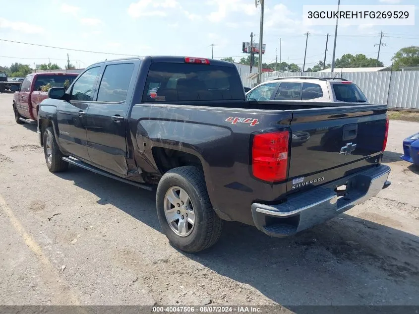 2015 Chevrolet Silverado 1500 1Lt VIN: 3GCUKREH1FG269529 Lot: 40047506