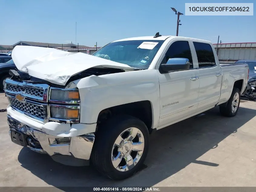 1GCUKSEC0FF204622 2015 Chevrolet Silverado 1500 1Lz