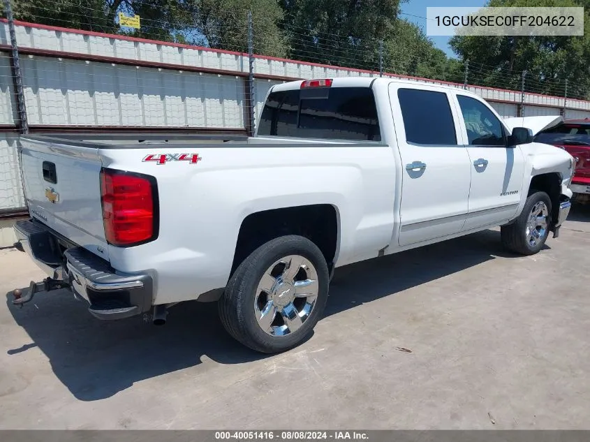 2015 Chevrolet Silverado 1500 1Lz VIN: 1GCUKSEC0FF204622 Lot: 40051416