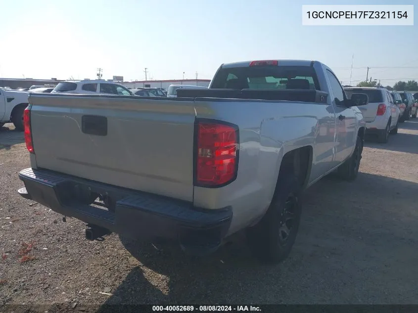 1GCNCPEH7FZ321154 2015 Chevrolet Silverado 1500 Wt