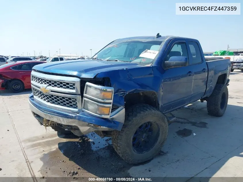 2015 Chevrolet Silverado 1500 1Lt VIN: 1GCVKREC4FZ447359 Lot: 40058780