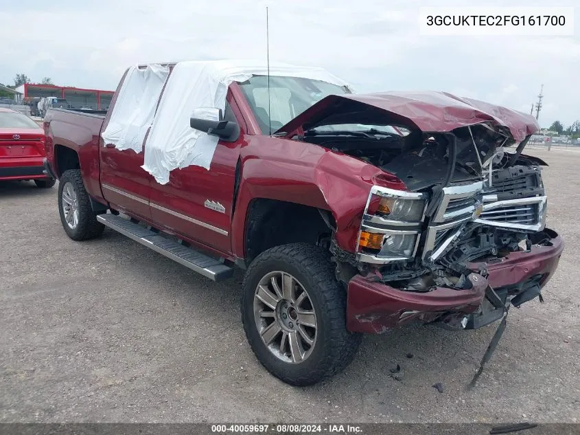 2015 Chevrolet Silverado 1500 High Country VIN: 3GCUKTEC2FG161700 Lot: 40059697