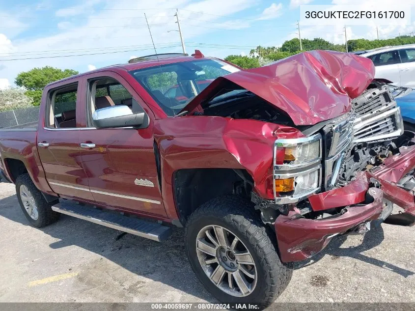 2015 Chevrolet Silverado 1500 High Country VIN: 3GCUKTEC2FG161700 Lot: 40059697