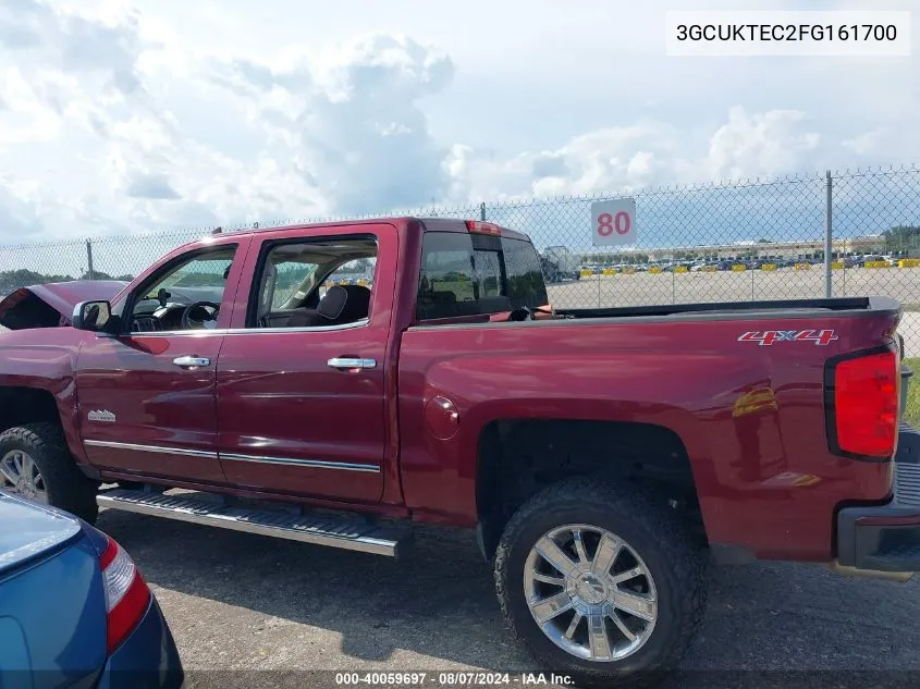 2015 Chevrolet Silverado 1500 High Country VIN: 3GCUKTEC2FG161700 Lot: 40059697