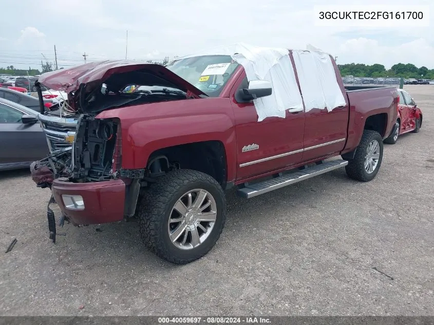 2015 Chevrolet Silverado 1500 High Country VIN: 3GCUKTEC2FG161700 Lot: 40059697