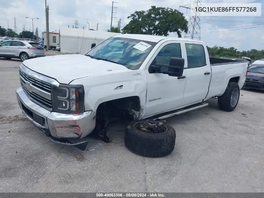 2015 Chevrolet Silverado 2500Hd Wt VIN: 1GC1KUE86FF577268 Lot: 40063306