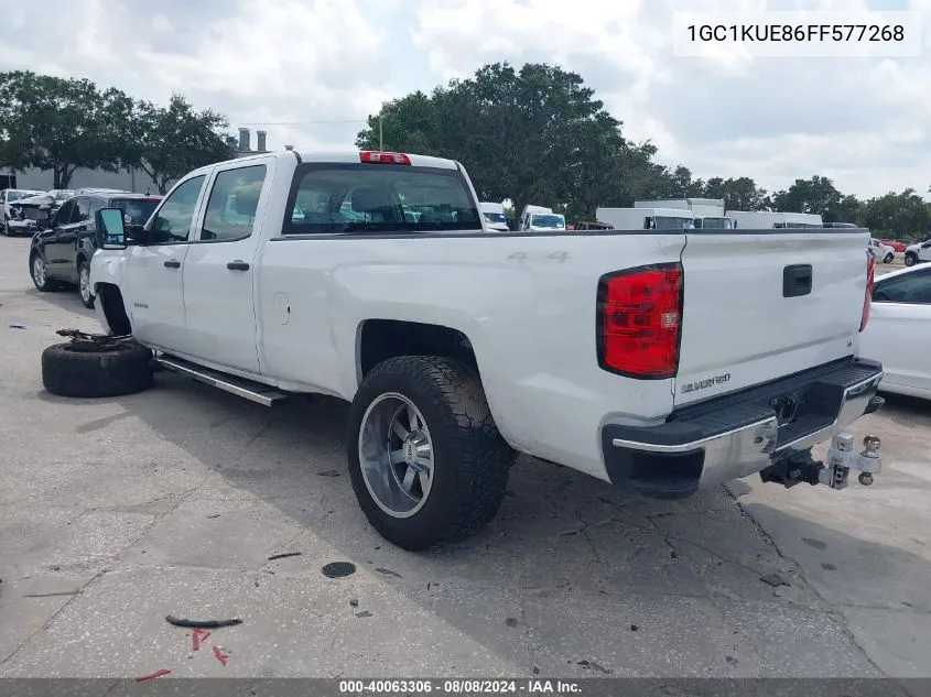 2015 Chevrolet Silverado 2500Hd Wt VIN: 1GC1KUE86FF577268 Lot: 40063306