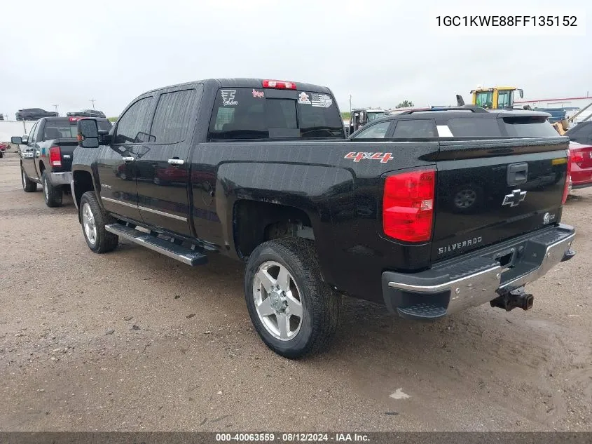 1GC1KWE88FF135152 2015 Chevrolet Silverado 2500Hd Ltz