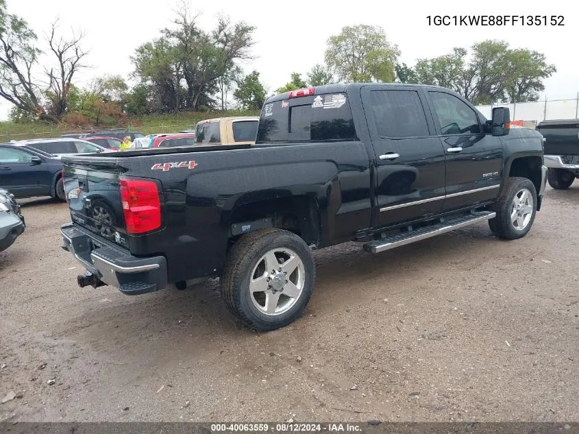 2015 Chevrolet Silverado 2500Hd Ltz VIN: 1GC1KWE88FF135152 Lot: 40063559