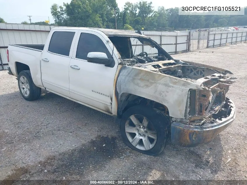 2015 Chevrolet Silverado 1500 1Lt VIN: 3GCPCREC1FG105521 Lot: 40066502