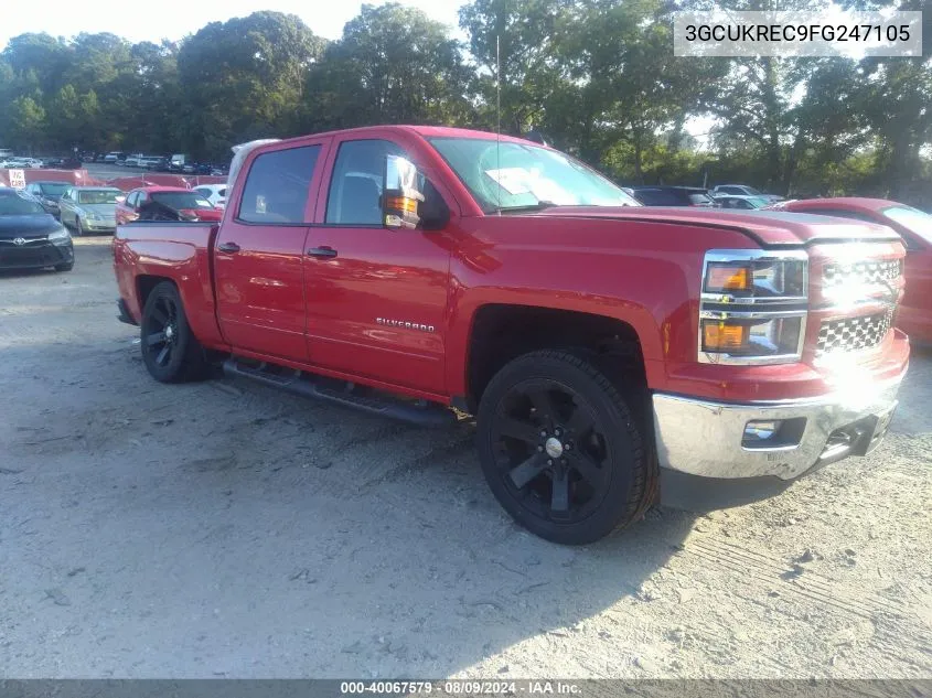 2015 Chevrolet Silverado 1500 1Lt VIN: 3GCUKREC9FG247105 Lot: 40067579