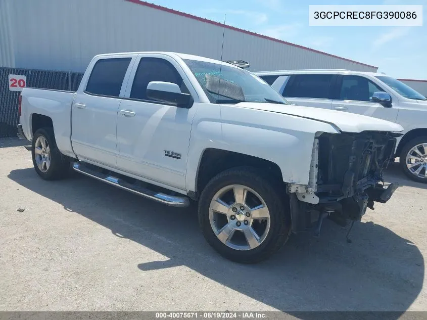 2015 Chevrolet Silverado 1500 1Lt VIN: 3GCPCREC8FG390086 Lot: 40075671